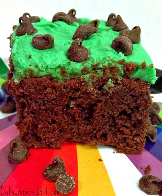 mint chocolate cake brownie recipe