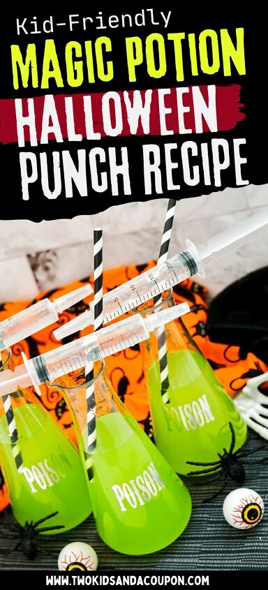 mix up this perfect poison halloween punch, This fun non alcoholic Halloween punch packs enough fizz to make it look deadly Here s how to make it for your celebrations