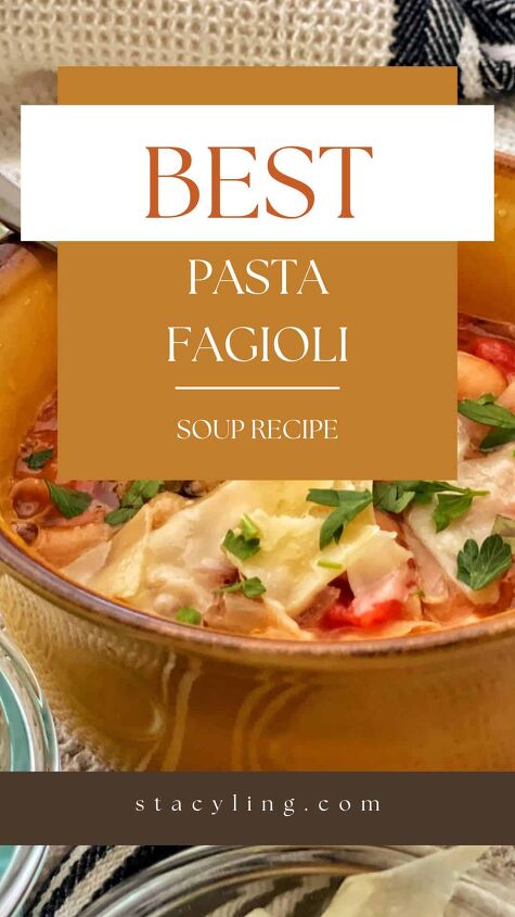 best recipe for pasta fagioli soup, close up of pasta fagioli recipe