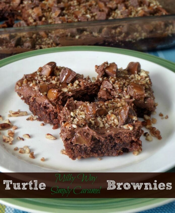 the best turtle brownies recipe, Turtle Caramel Brownies