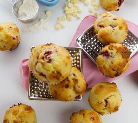 White Chocolate Raspberry Muffins Recipe | Foodtalk