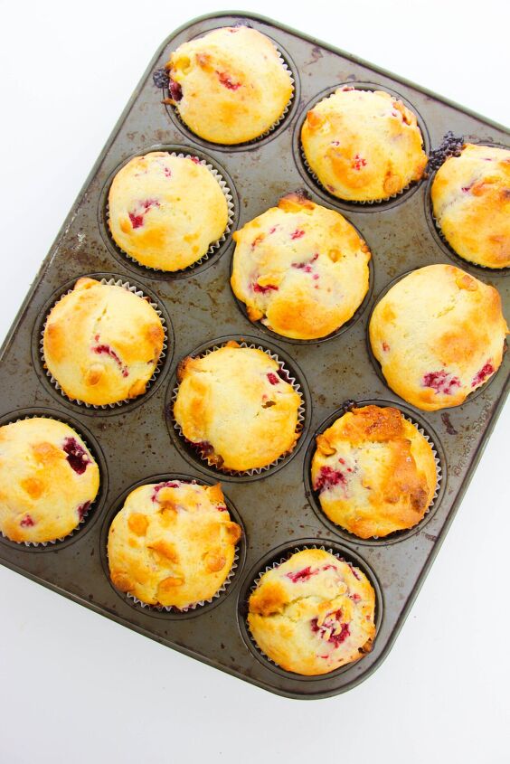 Choco Raspberry Muffins White Chocolate Raspberry Muffins Recipe | Foodtalk