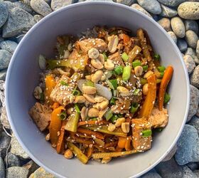 <b>Our dinner suggestion:</b> Sticky Asian tofu & veggie rice stir fry