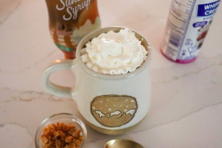caramel brulee latte starbucks copycat, Caramel Brulee Latte Process