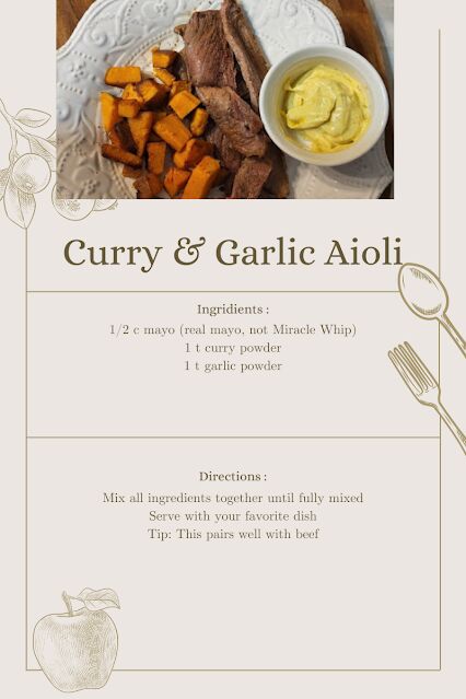 curry garlic aioli sauce