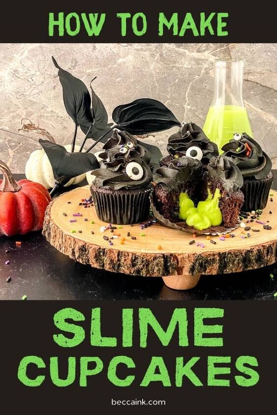 how to make slime cupcakes for halloween party treats