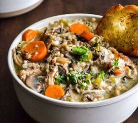 <b>Our dinner suggestion:</b> Creamy chicken & wild rice soup