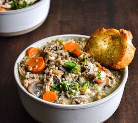 <b>Our dinner suggestion:</b> Creamy chicken & wild rice soup