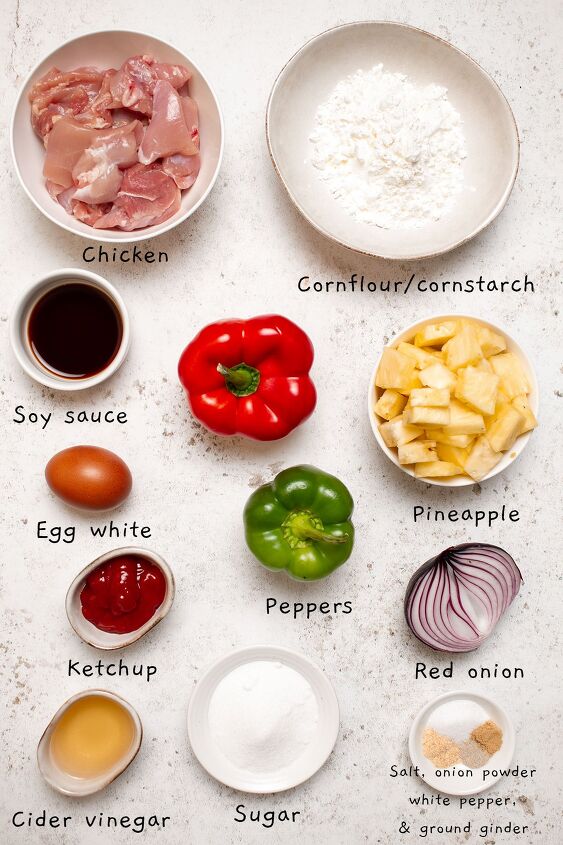 sweet and sour chicken hong kong style, Sweet and Sour Chicken Ingredients