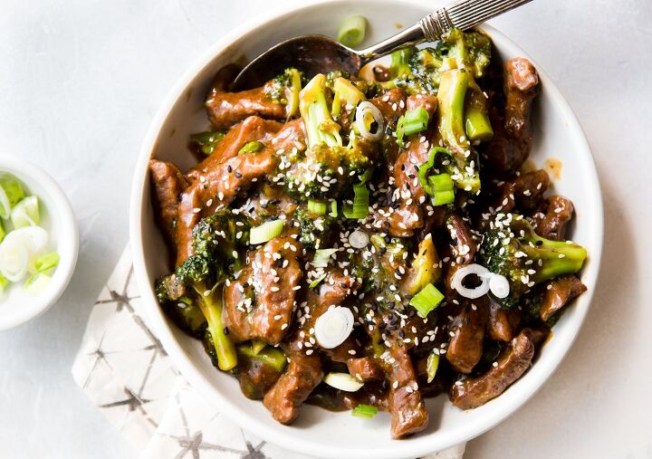 instant pot beef and broccoli, Chinese Beef and Broccoli made in the Instant Pot in a bowl over rice