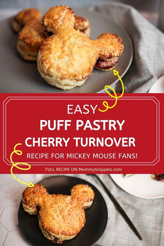 an easy puff pastry cherry turnover recipe for mickey mouse fans, An Easy Puff Pastry Cherry Turnover Recipe for Mickey Mouse Fans