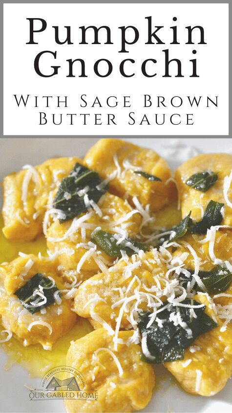 easy pumpkin gnocchi with sage brown butter sauce , Homemade Pumpkin Gnocchi with Sage Brown Butter Sauce