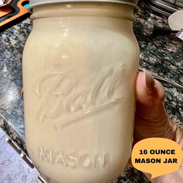 5 minute homemade mason jar strawberry ice cream, Use a 16 ounce glass mason jar