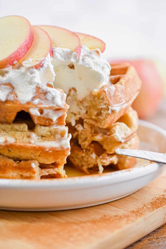 easy apple cinnamon waffles, These waffles are perfect for weekday breakfast