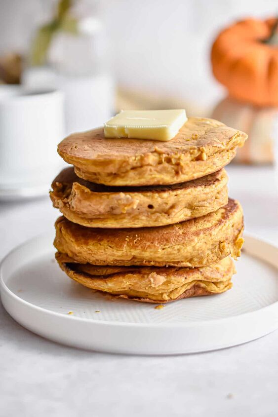 pumpkin pancakes with pancake mix, This is the perfect Fall breakfast idea