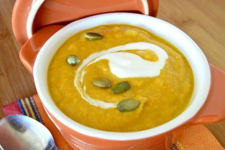creamy sweet potato soup, Soups on Platter Talk