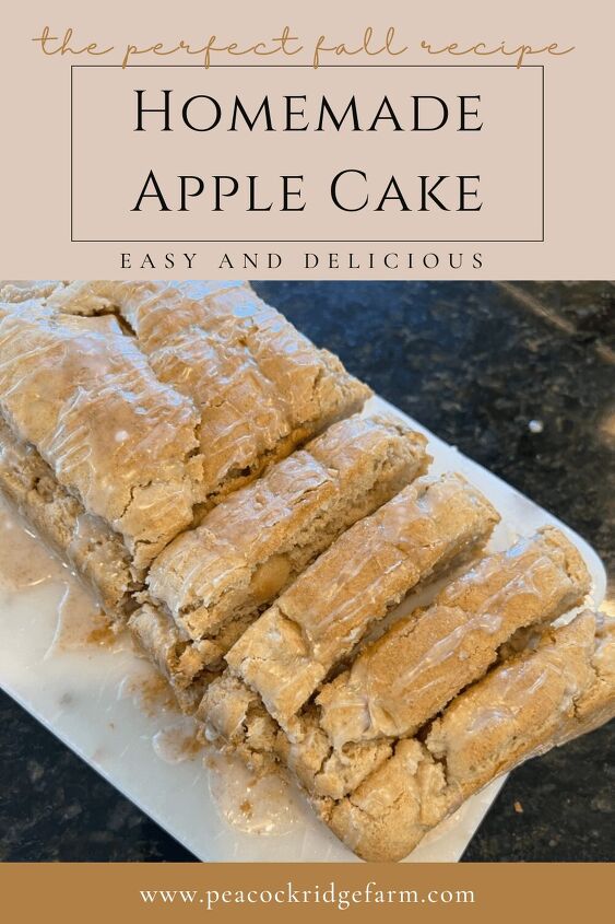 how to make an easy homemade apple cake recipe