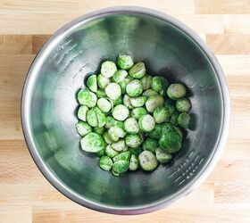 maple balsamic brussels sprouts, Toss the Brussels sprouts with avocado oil and salt and pepper