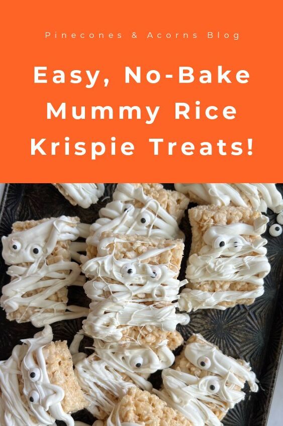 mummy rice krispie treats, Mummy Rice Krispie treats Pinterest Pin 2