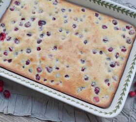 Passed down from her mother, this cranberry cake is the perfect combination of tart & sweet