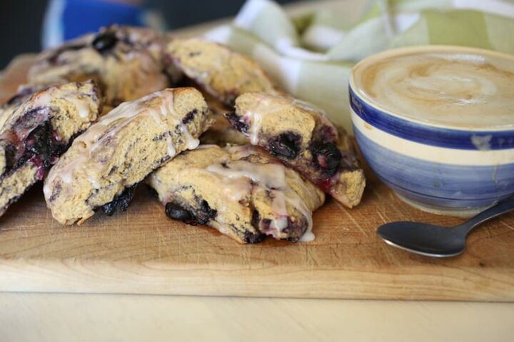 sourdough blueberry scones with lemon glaze discard recipe, Sourdough blueberry lemon scones have a delightful flavor and texture Perfect for breakfast or an afternoon snack with a cup of tea or coffee