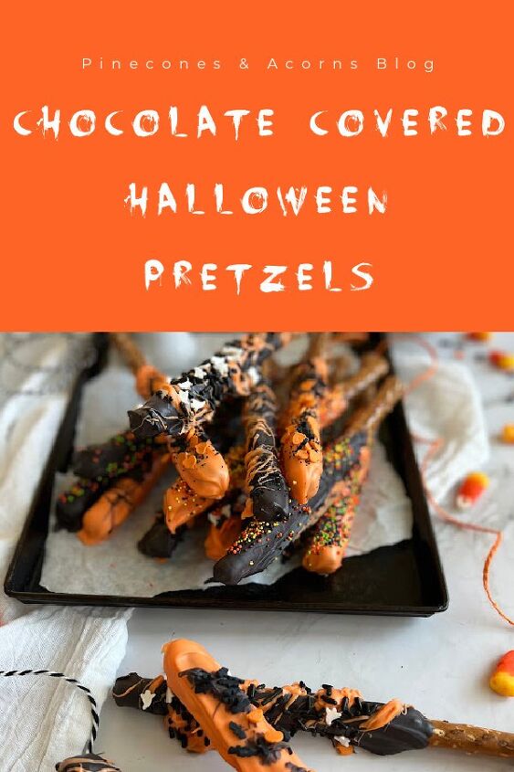 chocolate covered halloween pretzels, Chocolate Covered Halloween Pretzels Pinterest Pin