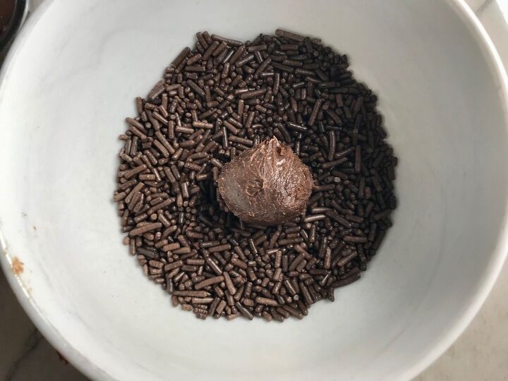 Brigadeiro in a bowl of sprinkles This Brigadeiro Recipe is based on traditional Brazilian chocolate truffles rolled in sprinkles You won t believe how easy they are to make