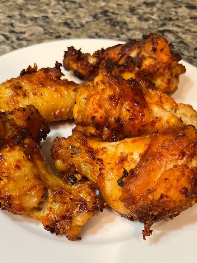 air fried jumbo garlic chicken wings