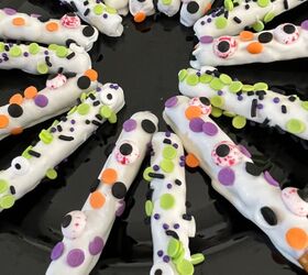 19 spooktacular halloween recipes to trick or treat yourself, Mini Candy Coated Pretzel Rods Jersey Girl Knows Best