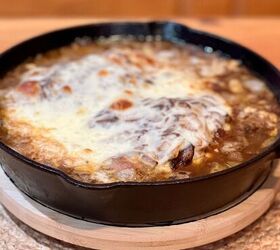 Cast Iron French Onion Chicken With Mushrooms