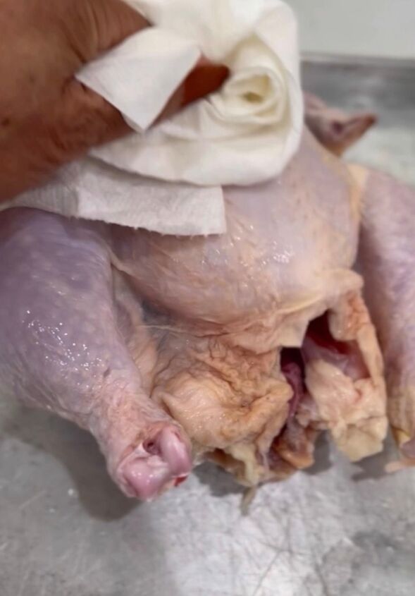 rotisserie style air fried whole chicken