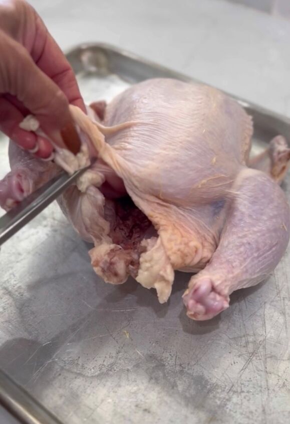 rotisserie style air fried whole chicken