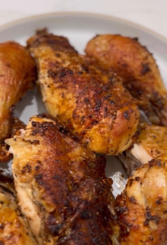 rotisserie style air fried whole chicken