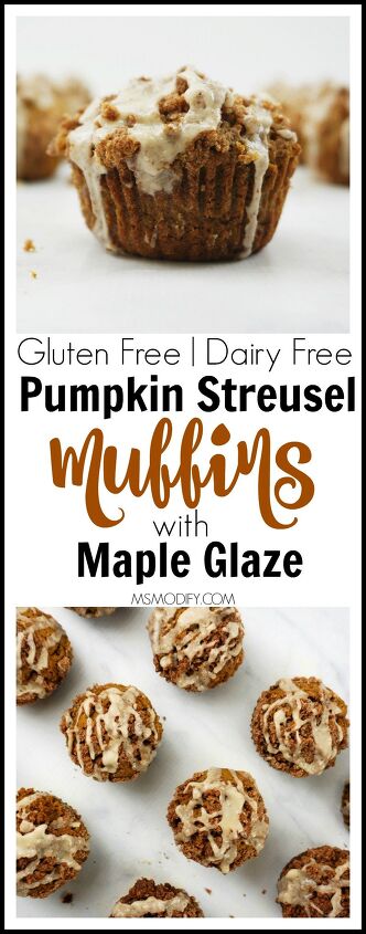 gluten free pumpkin streusel muffins with maple glaze, Gluten Free Pumpkin Streusel Muffins with Maple Glaze