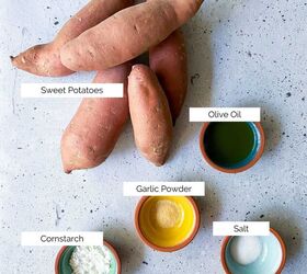 crispy roasted sweet potatoes, The ingredients you need for this recipe