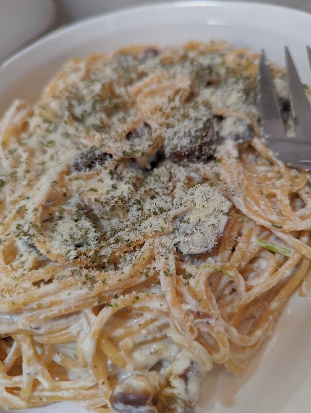 creamy chestnut spaghetti