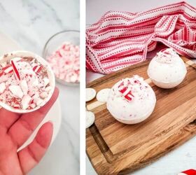 Get ready to curl up to a warm cup of cocoa LOADED with candy cane flavor (how to cocoa bomb)