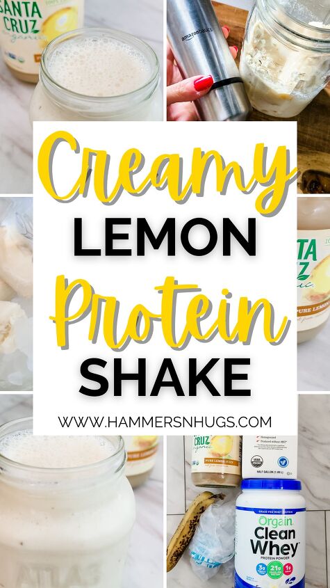 easy delicious lemon protein shake, With 30g of protein this creamy easy lemon protein shake recipe is a delicious boost of belly flattening muscle building protein