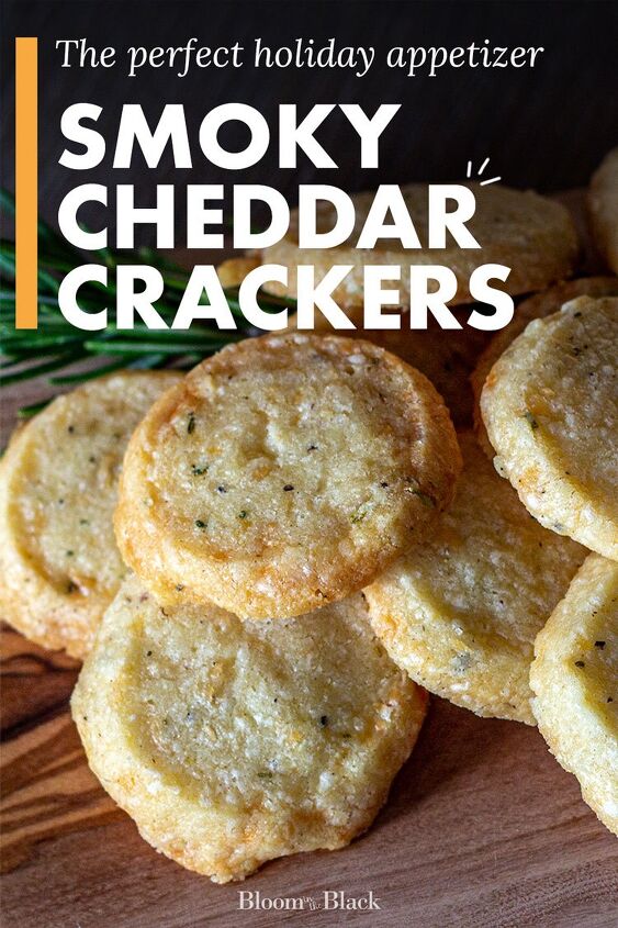 smoky cheddar crackers the perfect holiday appetizer, These smoky cheddar crackers make the perfect holiday appetizer for your Thanksgiving table Also amazing for your Christmas and housewarming party these cheese crackers are an easy recipe to make ahead by leaving the dough in the freezer until you re ready to bake
