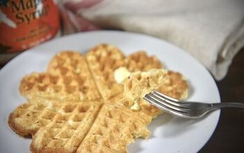 Easy Cast Iron Sourdough Waffles