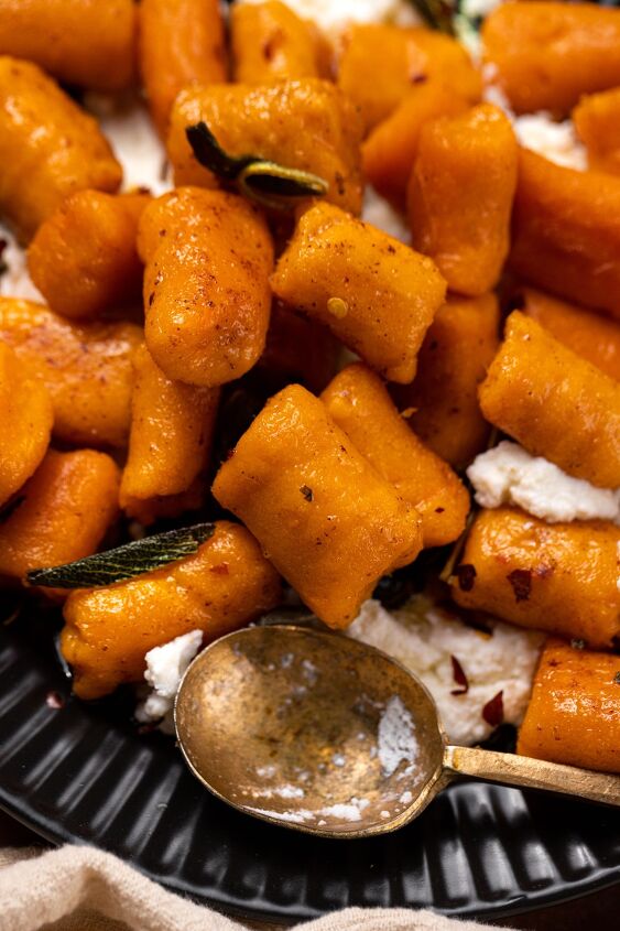 sweet potato gnocchi in a brown butter sage sauce, These little pieces of gnocchi only take minutes to cook