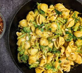 creamy vegan pumpkin mac and cheese with broccoli, Made with pumpkin puree this healthy nut free vegan mac and cheese uses coconut milk and nutritional yeast for a delicious creamy flavor and is packed with broccoli for extra nutrition from vegetables The best vegan pumpkin mac and cheese you can find