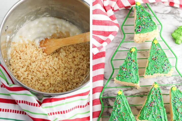 christmas tree rice krispie treats recipe