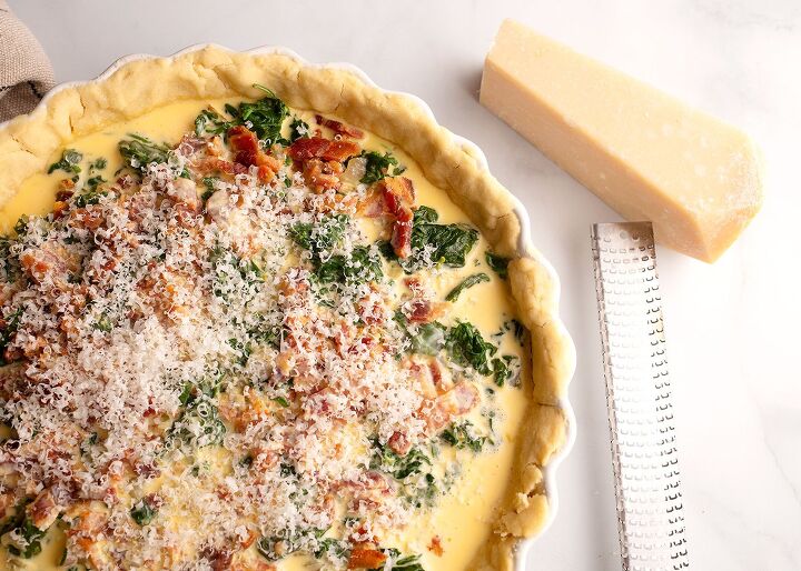 Spinach and Bacon Quiche | Foodtalk