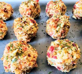 These cute little cheese bites are going to be a hit at your New Year's party