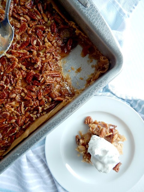 maple pecan pie cobbler, Maple Pecan Pie Cobbler a pecan pie lovers dream Serves 24 with a hint of maple and has a double crust Perfect for the holidays sweetandsavoryfood com