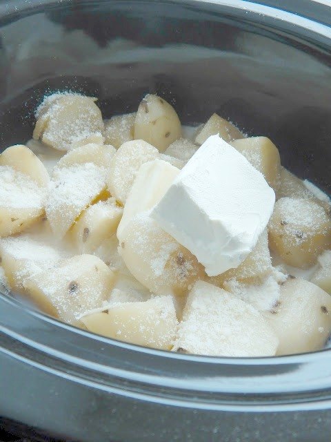 3 step crockpot mashed potatoes, 3 Step Crockpot Mashed Potatoes