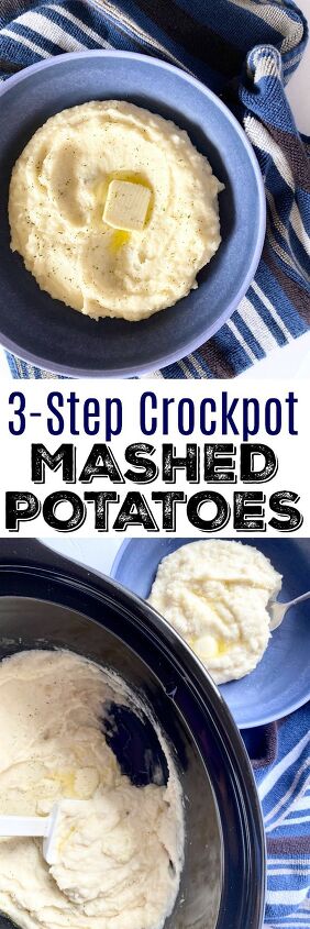 3 step crockpot mashed potatoes, 3 Step Crockpot Mashed Potatoes