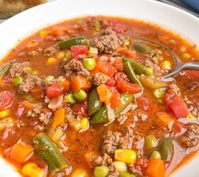 Ground Beef Vegetable Soup Recipe | Foodtalk
