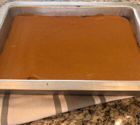 layered peanut butter brownies, Spread the peanut butter on top of the brownie batter